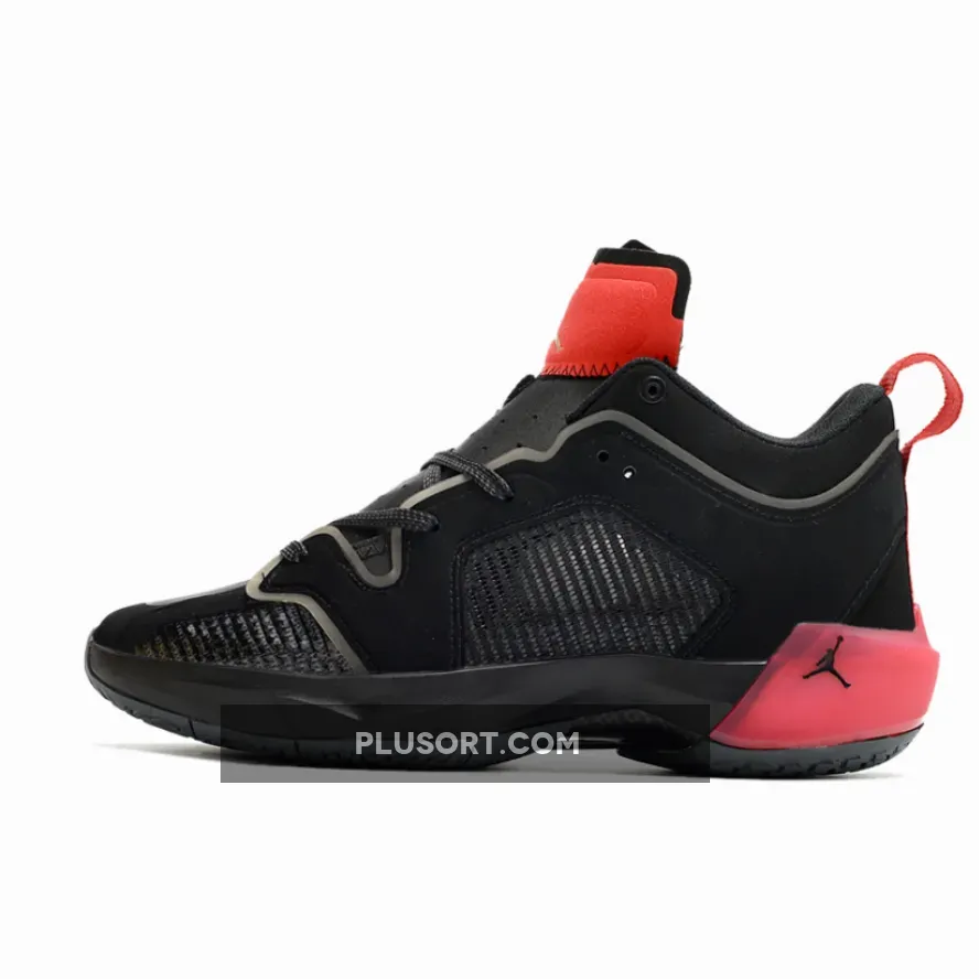 Air Jordan 37 Low "Bred" Black/Metallic Gold-University Red Air Jordan 37 Low "Bred" Black/Metallic Gold-University Red