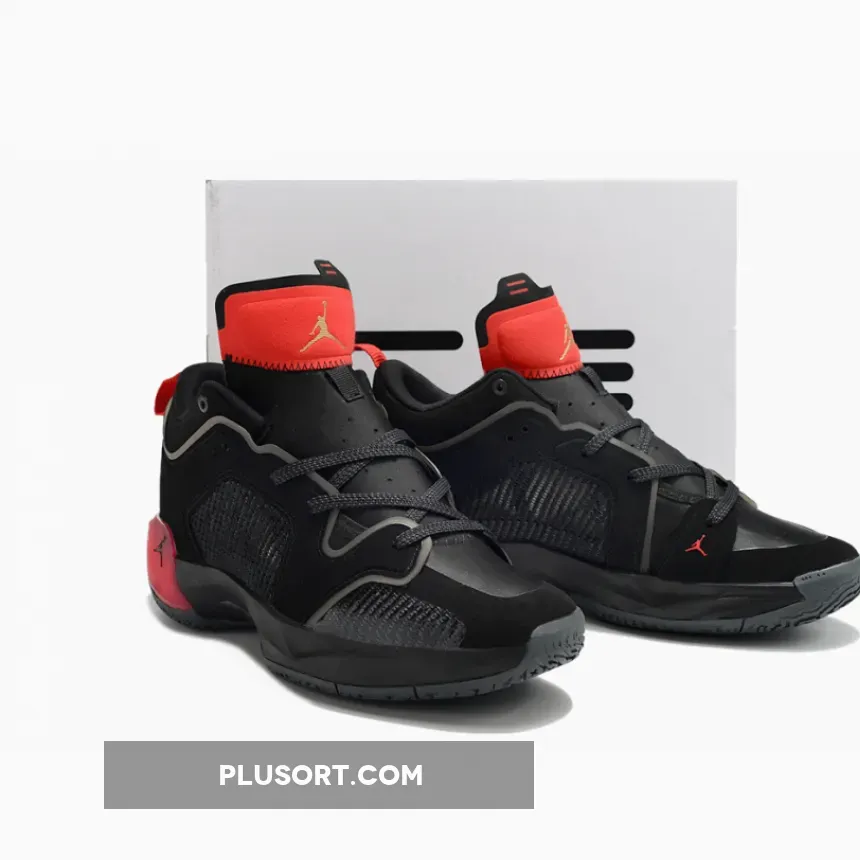 Air Jordan 37 Low "Bred" Black/Metallic Gold-University Red Air Jordan 37 Low "Bred" Black/Metallic Gold-University Red