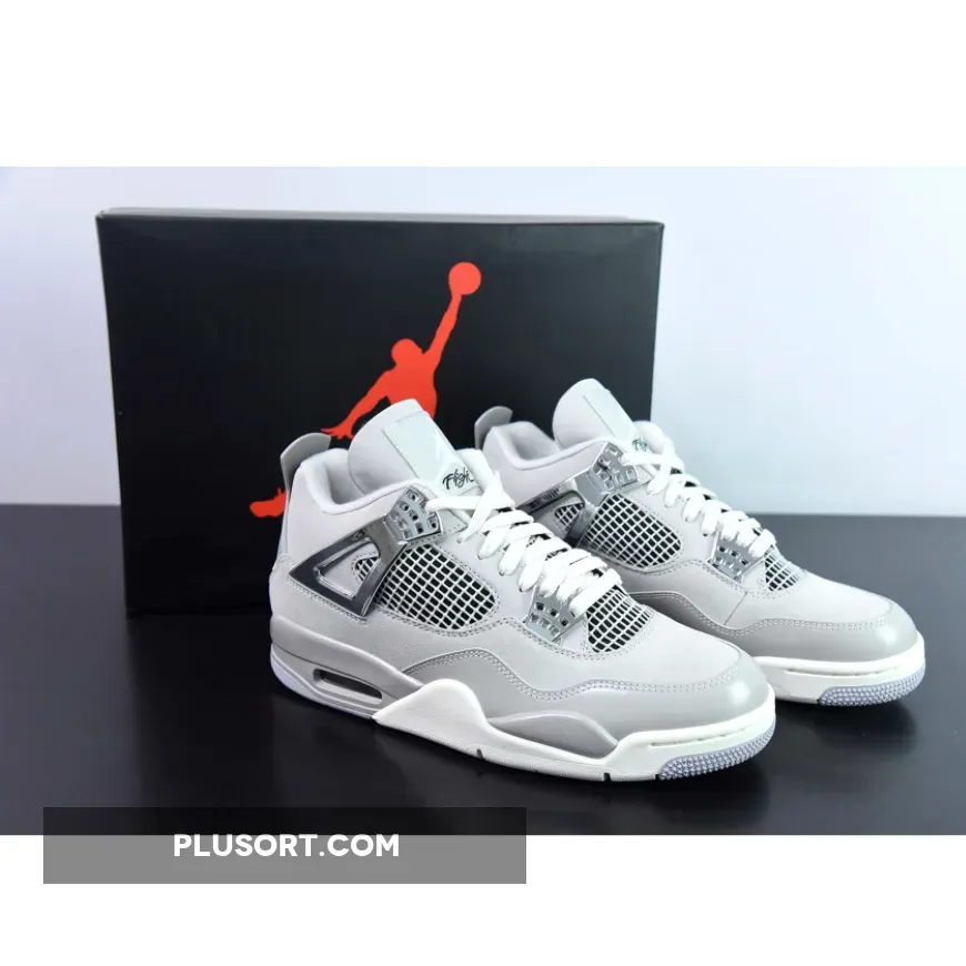 Air Jordan 4 "Frozen Moments" Light Iron Ore/Sail-Grey-Black-Metallic Silver