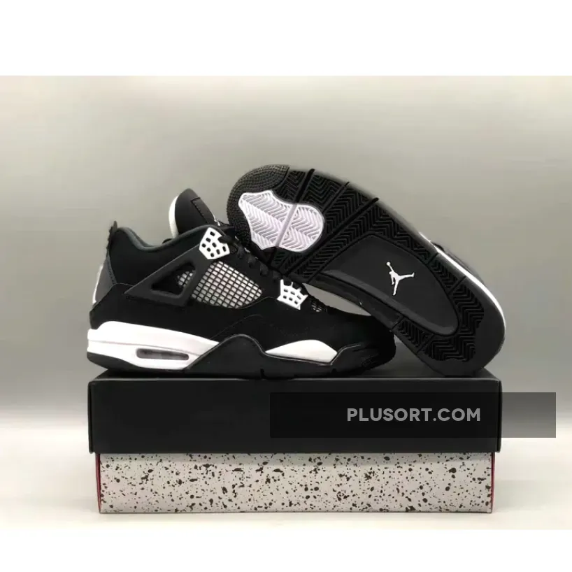 Air Jordan 4 "White Thunder" Black/White