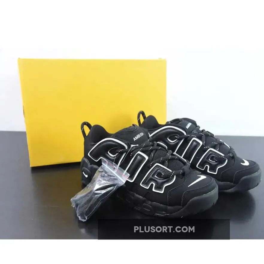 AMBUSH x Nike Air More Uptempo Low Black/White
