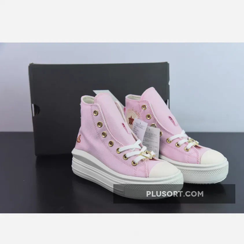 Converse Chuck Taylor Move Platform High Hearts Pink