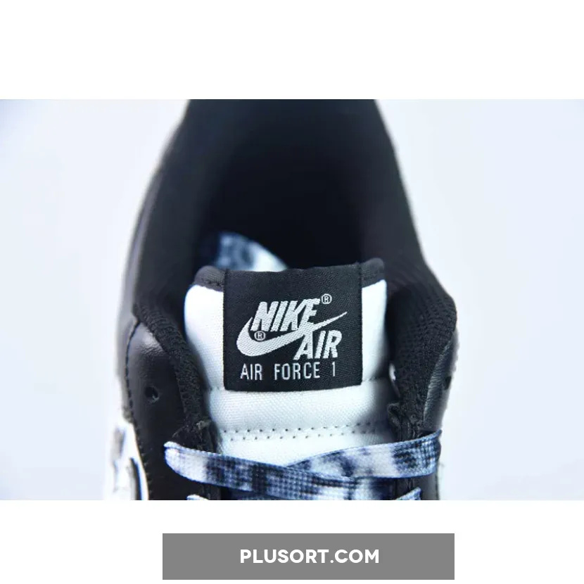 Custom BY You Nike Air Force 1 Low Panda Black White Custom BY You Nike Air Force 1 Low Panda Black White