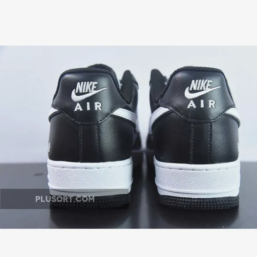 Custom BY You Nike Air Force 1 Low Panda Black White Custom BY You Nike Air Force 1 Low Panda Black White