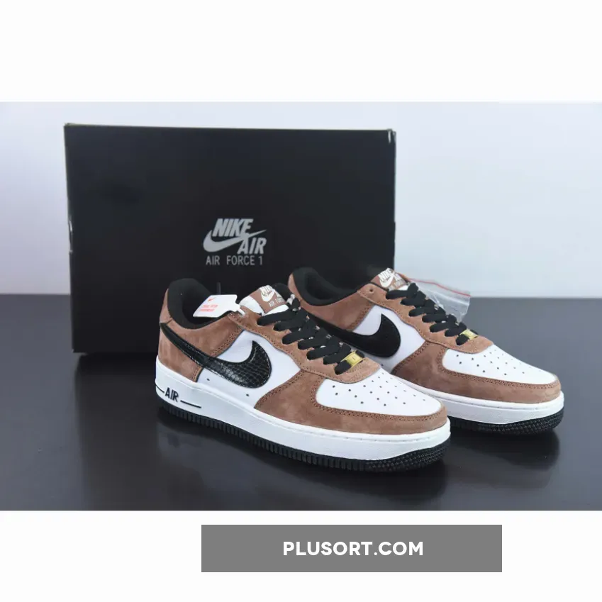 Custom Nike Air Force 1 Low Brown White Black