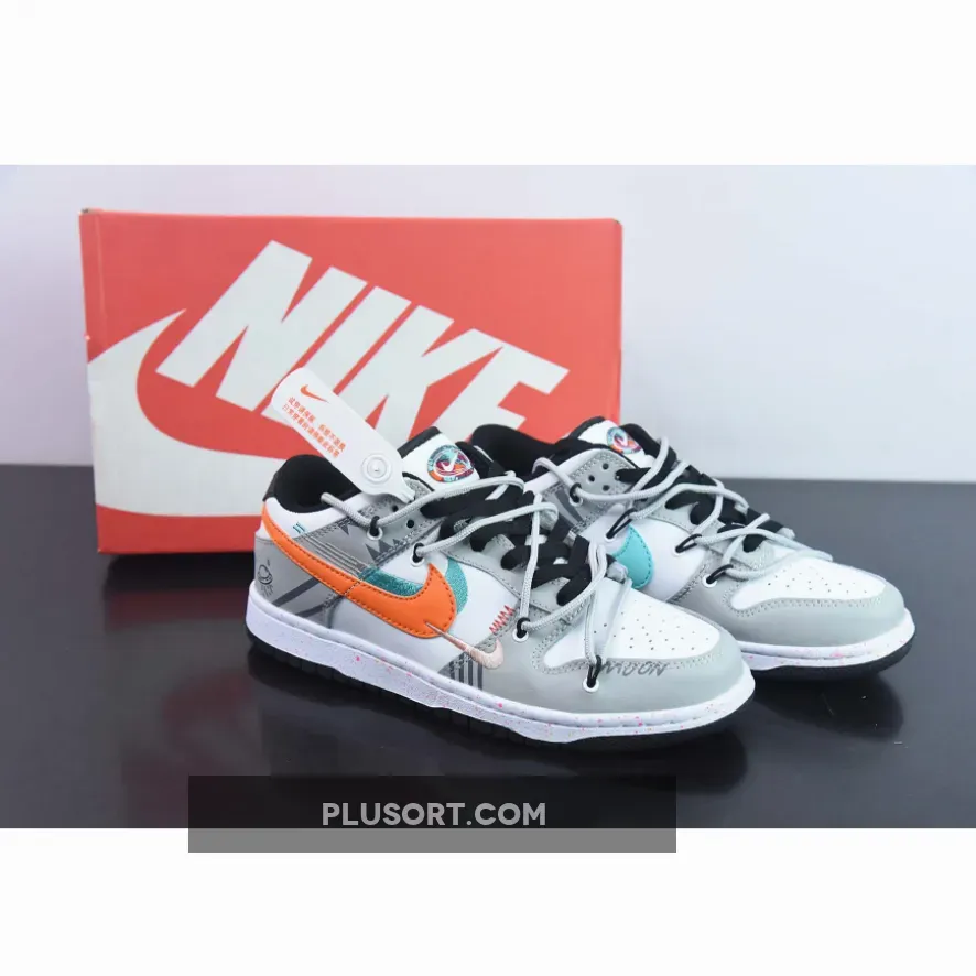 Custom Nike Dunk Low Multiple Swooshes