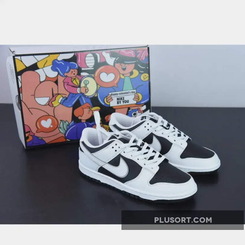 Custom Nike Dunk Low "Panda" White Black