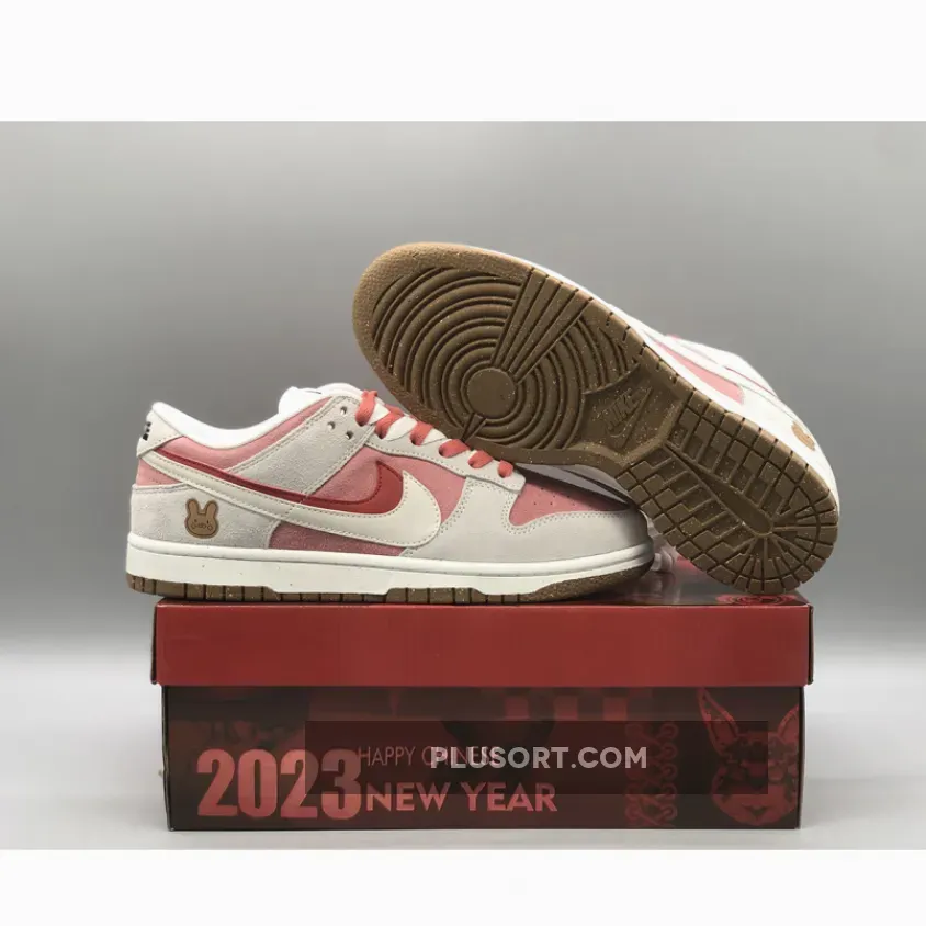 Custom Nike Dunk Low ‘Year of the Rabbit’ 85 Double Swooshes
