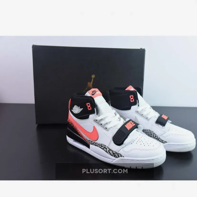 Don C x Jordan Legacy 312 White/Hot Lava-Black