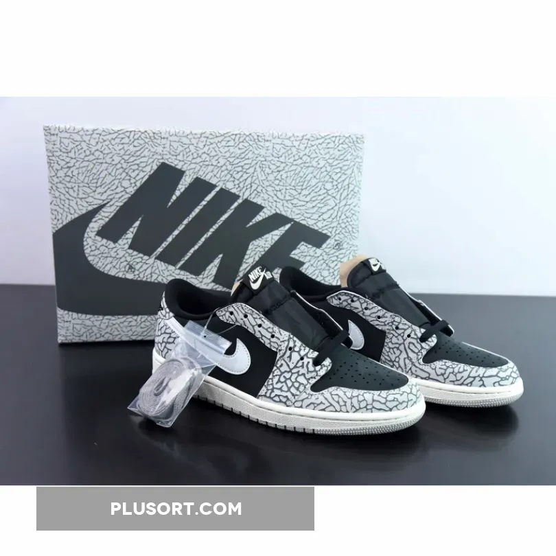 Hot Air Jordan 1 Low OG "Black Cement"