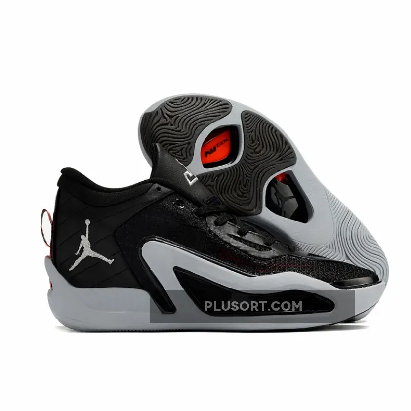 Jordan Tatum 1 "Old School" Black/Metallic Silver-Wolf Grey