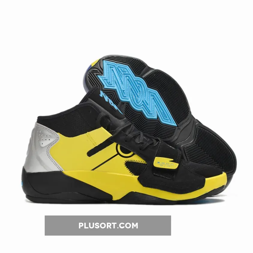 Jordan Zion 2 "Naruto vs. Sasuke" Black/Yellow Strike-Dark Purple Dust-Laser Blue