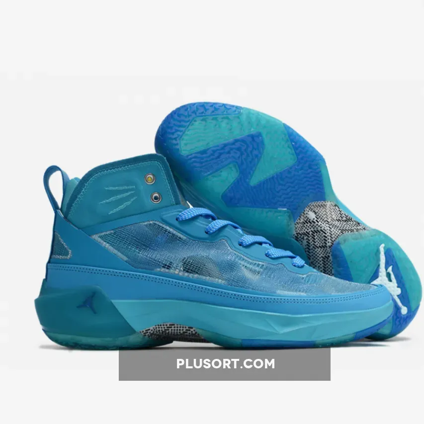 Naruto x Air Jordan 37 "Zion Williamson" Laser Blue/Chlorine Blue/Yellow Strike