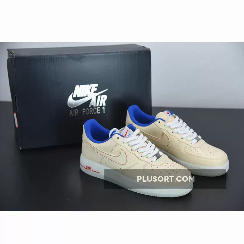 Nike Air Force 1 Low ’07 LV8 "Ice Sole" Guava Ice/Game Royal