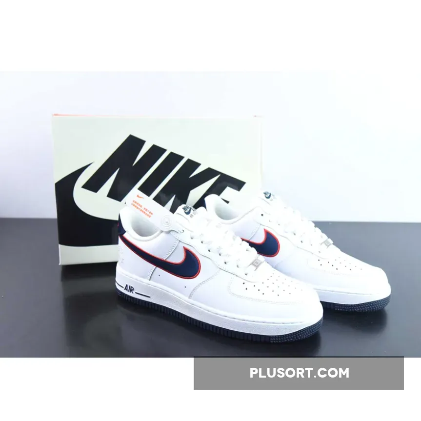 Nike Air Force 1 Low "Houston Comets" White/Obsidian-Red