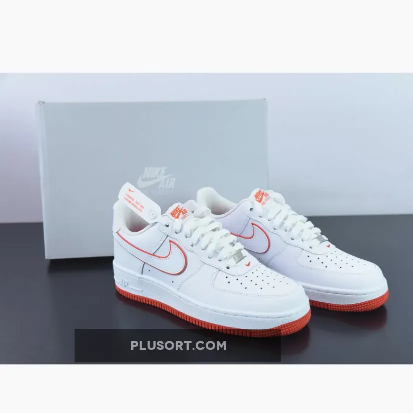 Nike Air Force 1 Low White and Orange