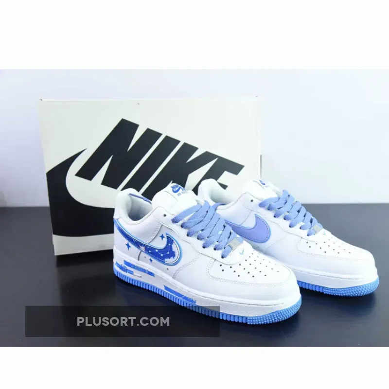 Nike Air Force 1 Low White Blue Custom