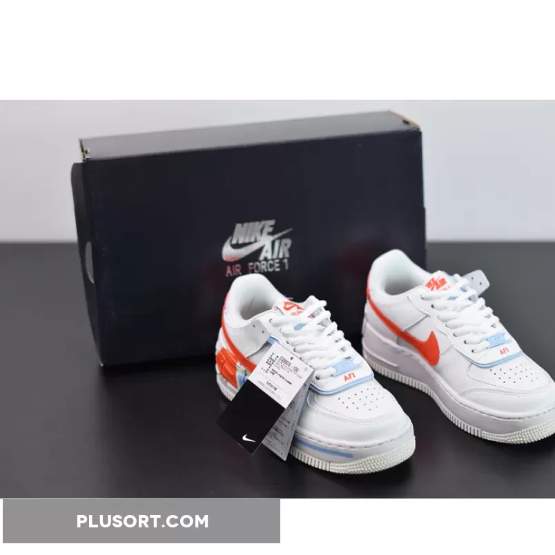 Nike Air Force 1 Shadow White Team Orange