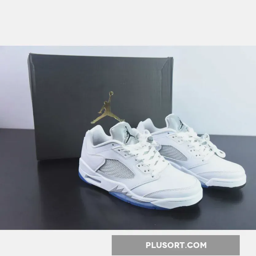 Nike Air Jordan 5 Low GS White Black