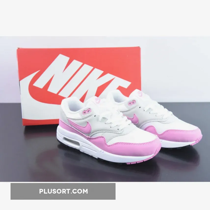 Nike Air Max 1 Neutral Grey/Fuchsia Dream-White-Black