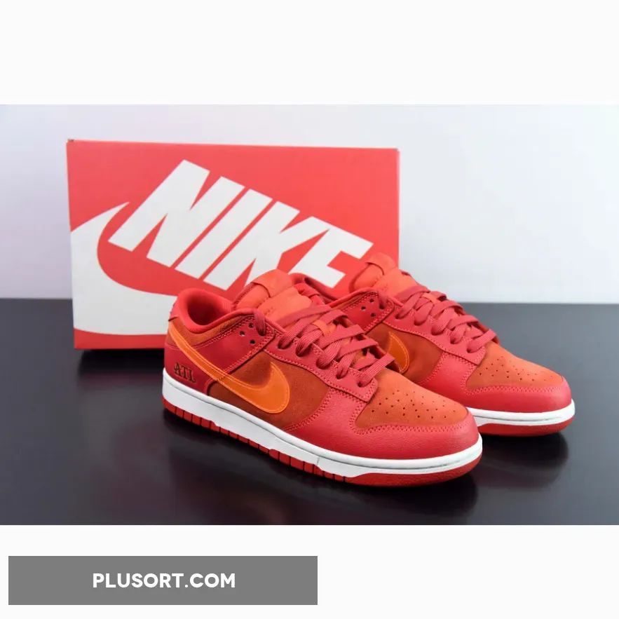 Nike Dunk Low "ATL" University Red/Bright Crimson