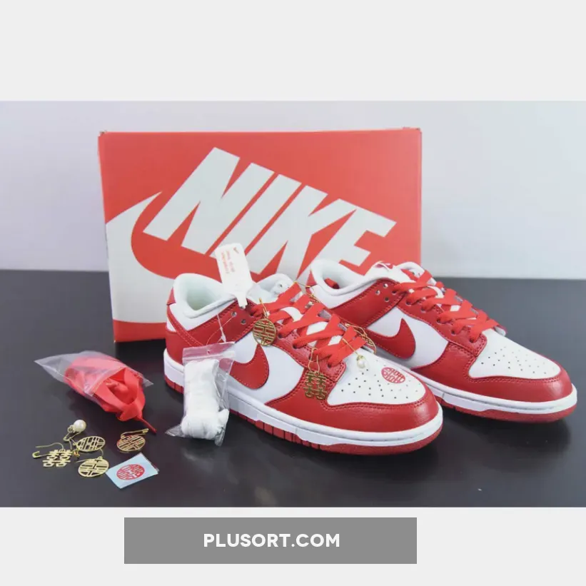 Nike Dunk Low Next Nature White Gym Red