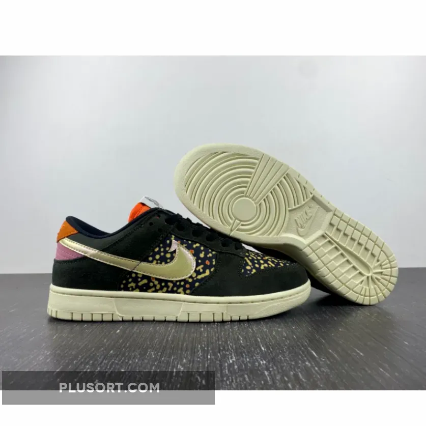 Nike Dunk Low "Rainbow Trout" Sequoia/Alabaster-Safety Orange