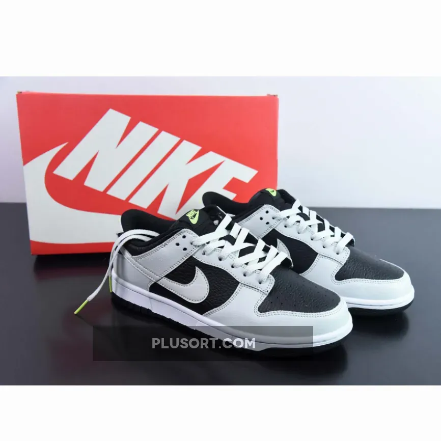 Nike Dunk Low ‘Reverse Panda Neon’ Black White Volt