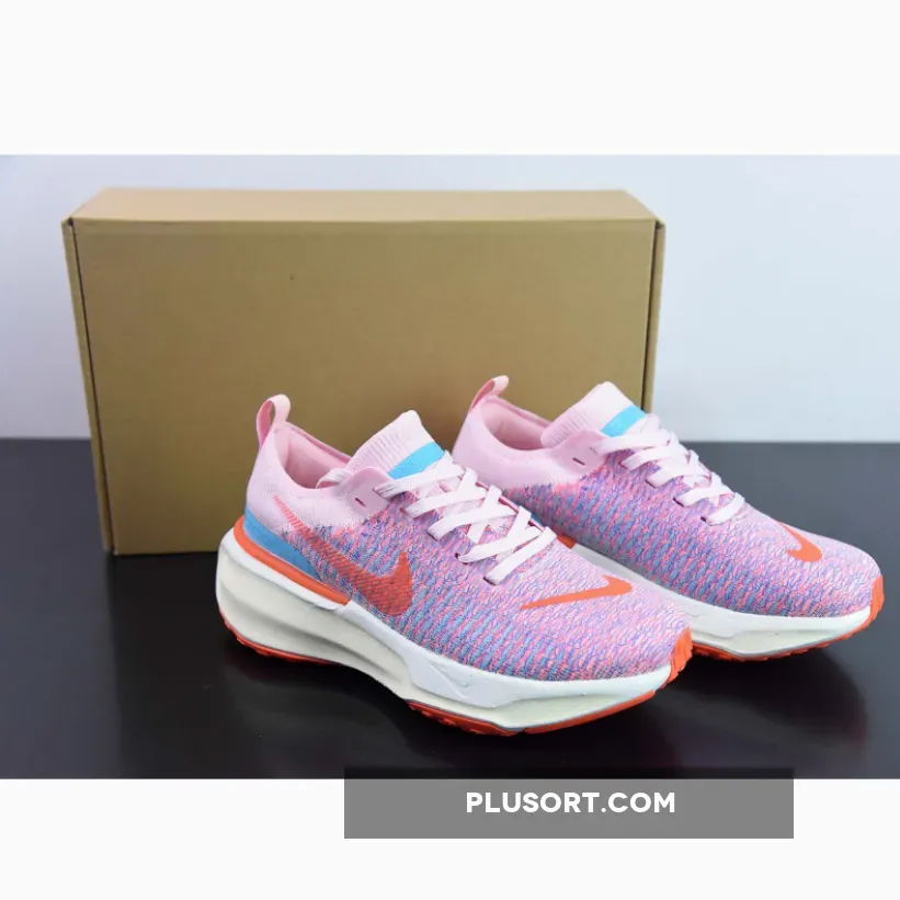 Nike Invincible Run Flyknit 3 Pink Blue White