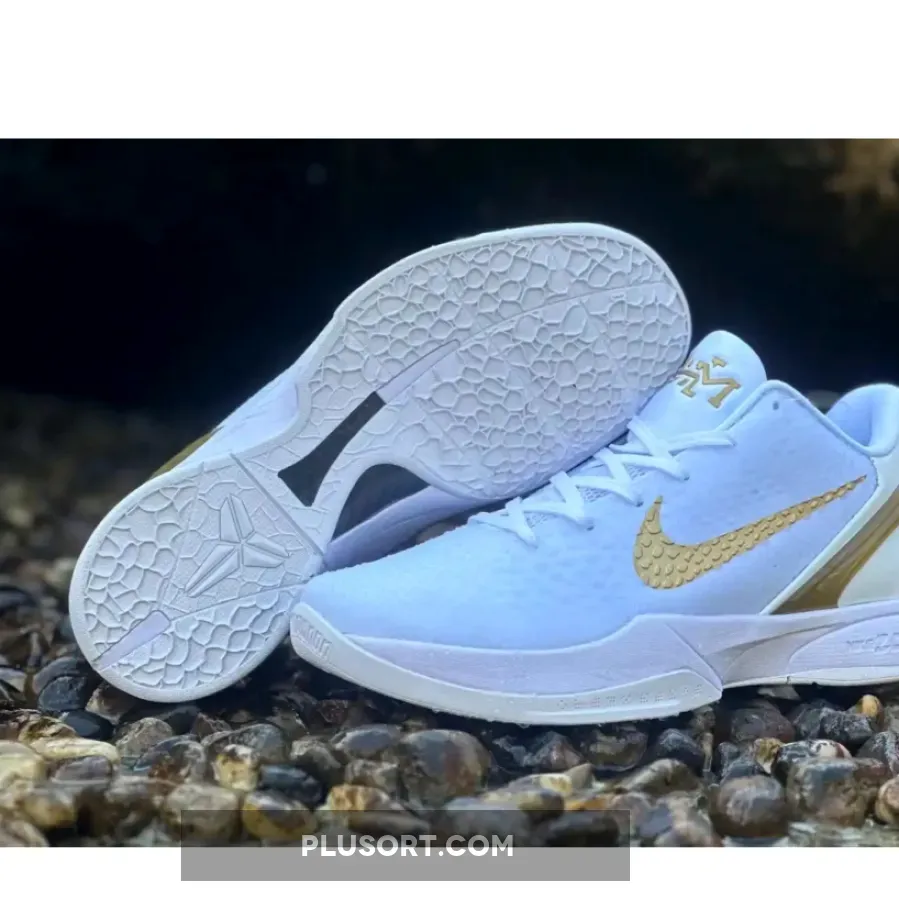 Nike Kobe 6 Protro "BHM" White/Metallic Gold