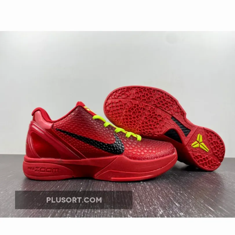 Nike Kobe 6 "Protro Reverse Grinch" Black-Electric Green / Red