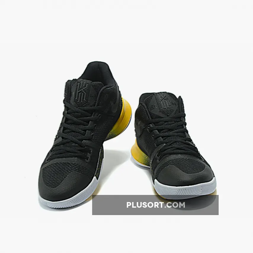 Nike Kyrie 3 Black and Black-Varsity Maize-White Nike Kyrie 3 Black and Black-Varsity Maize-White