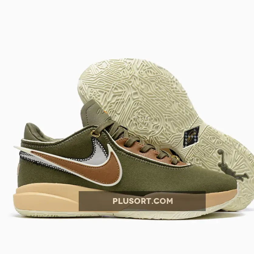 Nike LeBron 20 Olive Suede