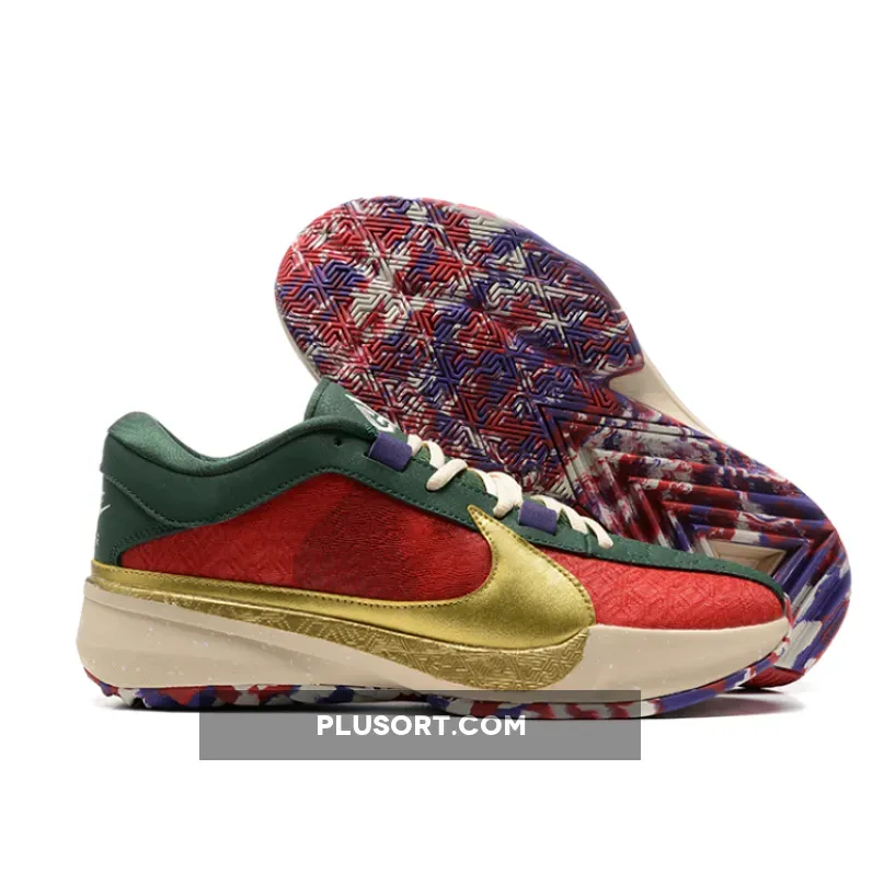 Nike Zoom Freak 5 "Keep It A Buck" Gym Red/Metallic Gold