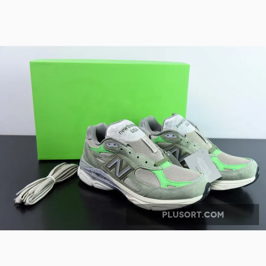 Patta x New Balance 990v3 Olive/Bright Green