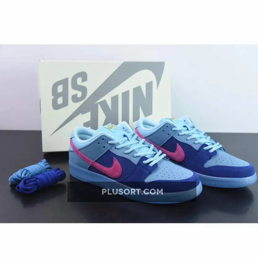 Run The Jewels x Nike SB Dunk Low Deep Royal Blue/Pink