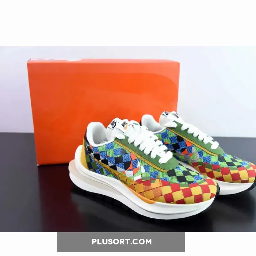 sacai x Nike LDVaporwaffle Mix Low "Green Gusto"