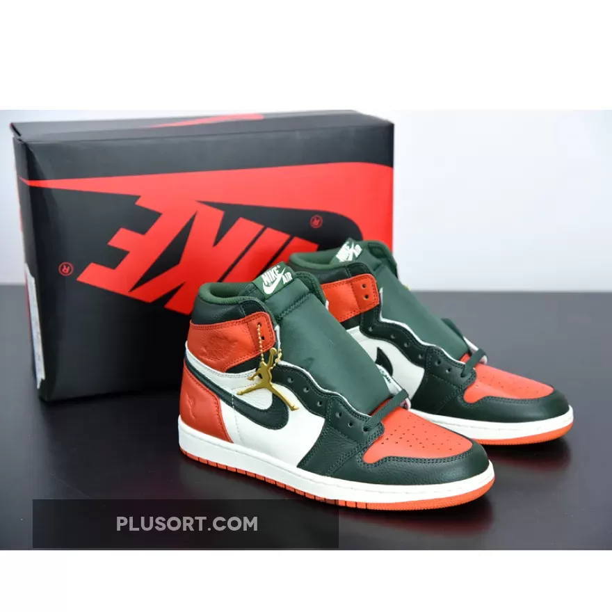 SoleFly x Air Jordan 1 Retro High OG Sail/Team Orange-Fir