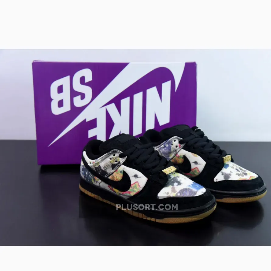 Supreme x Nike SB Dunk Low "Rammellzee" Black/Multi