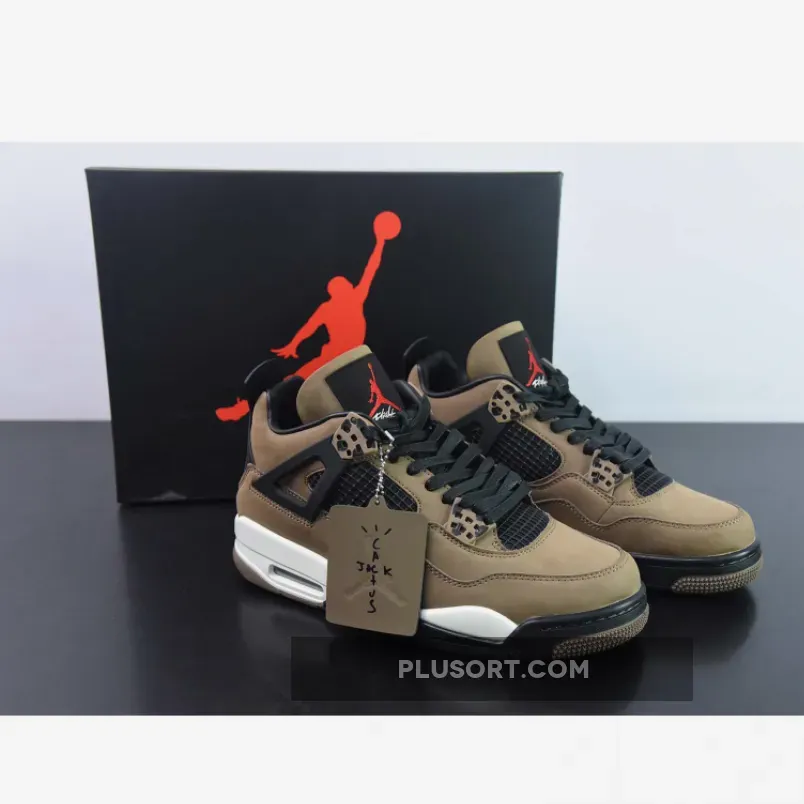 Travis Scott x Air Jordan 4 Olive Grey/Black